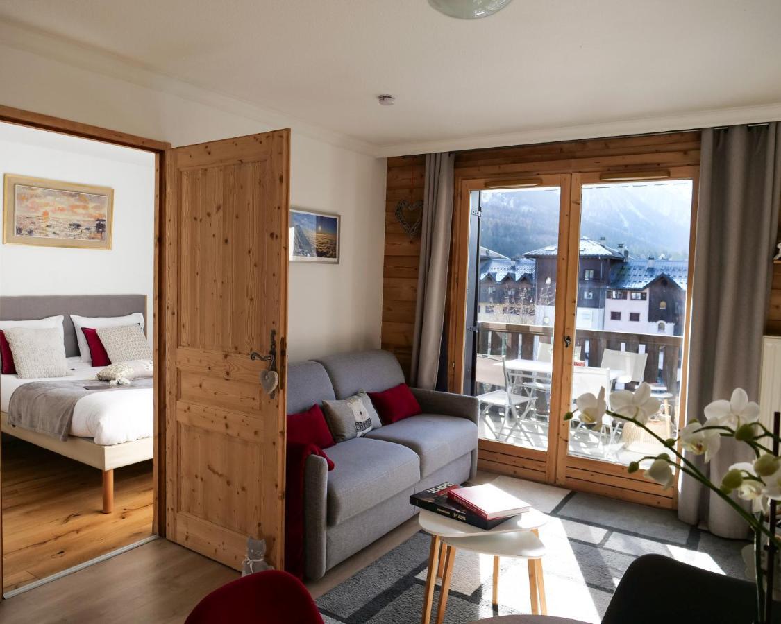 Апартаменты Mont Blanc 43, Vue Mont Blanc , Balcon, Parking Шамони Экстерьер фото